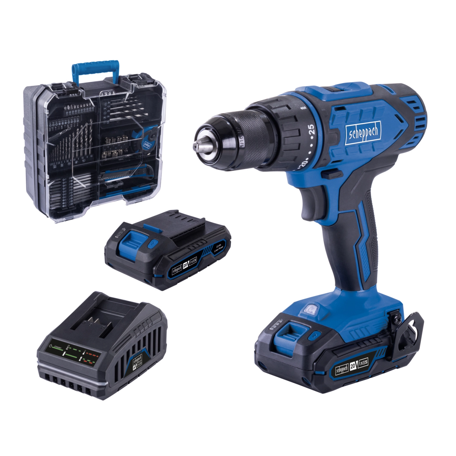 Scheppach Accuboormachine set 20V C-DTB74/2-X (met 2 accu's)-image