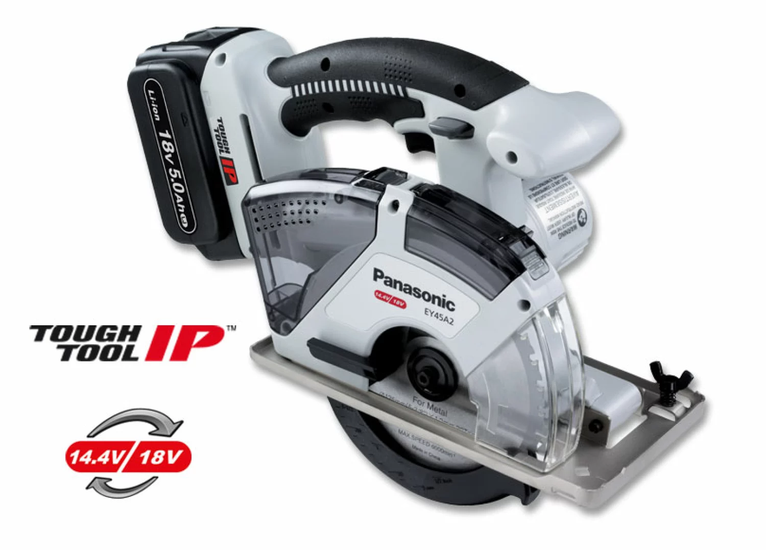 Panasonic EY45A2XW Scie égoïne recipro sans fil - Li-ion 14,4V / 18V - 135mm - Bois - Machine seule-image