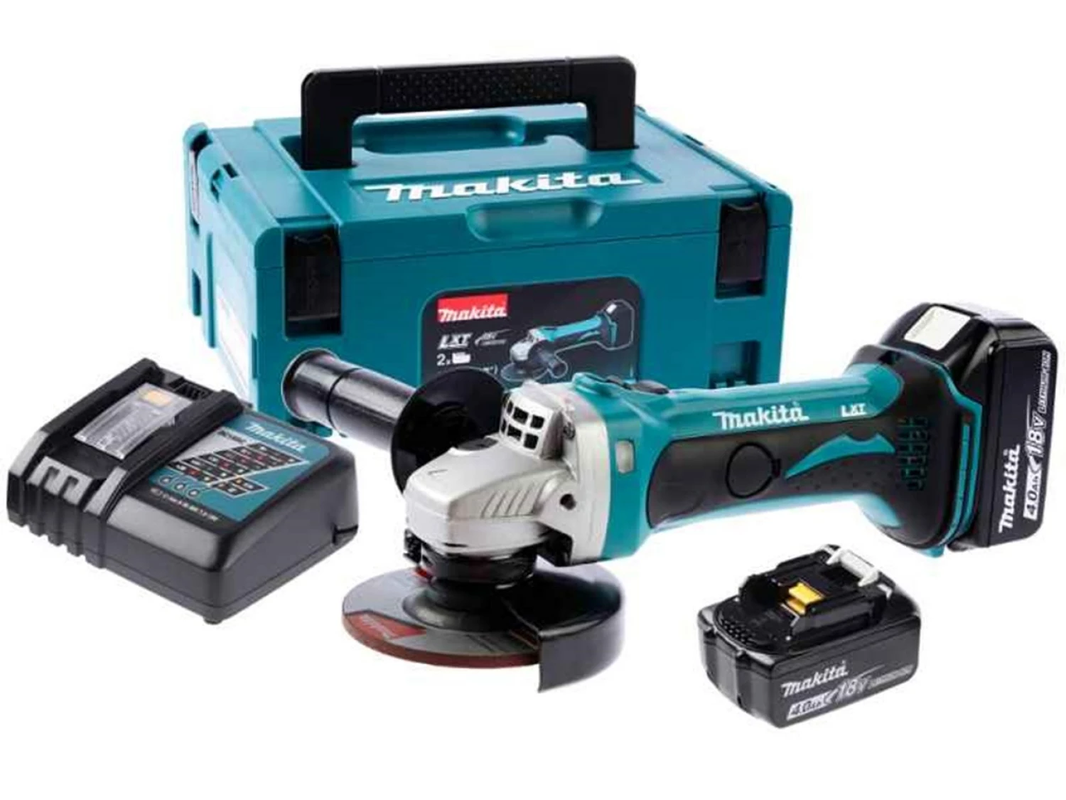 Makita DGA452RMJ Meuleuse d'angle sans-fil - 18V Li-ion - 2 batteries 4,0 Ah - MAKPAC - 115 mm-image