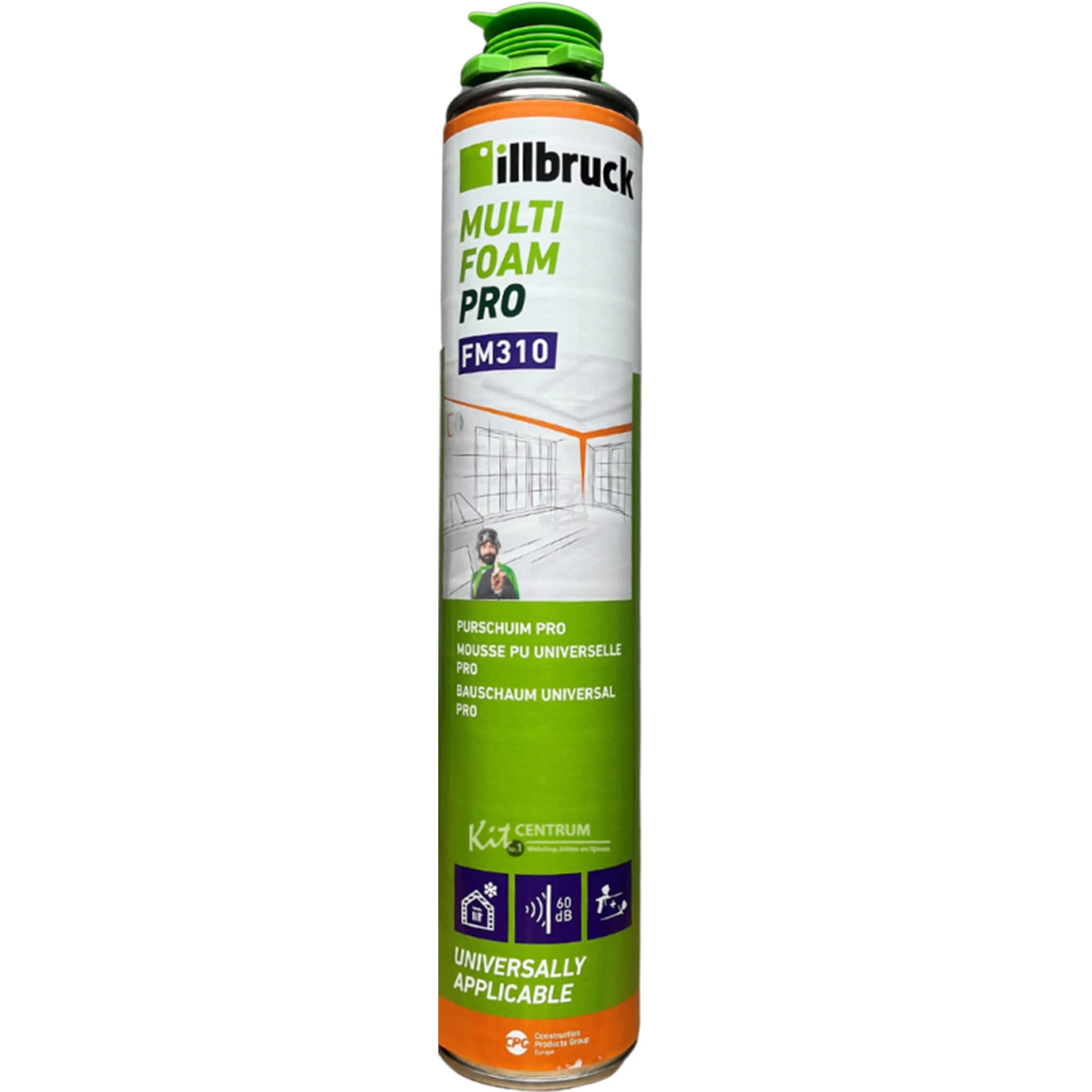 Illbruck FM310 - Mousse de polyuréthanne - 750ml - Lot de 12-image