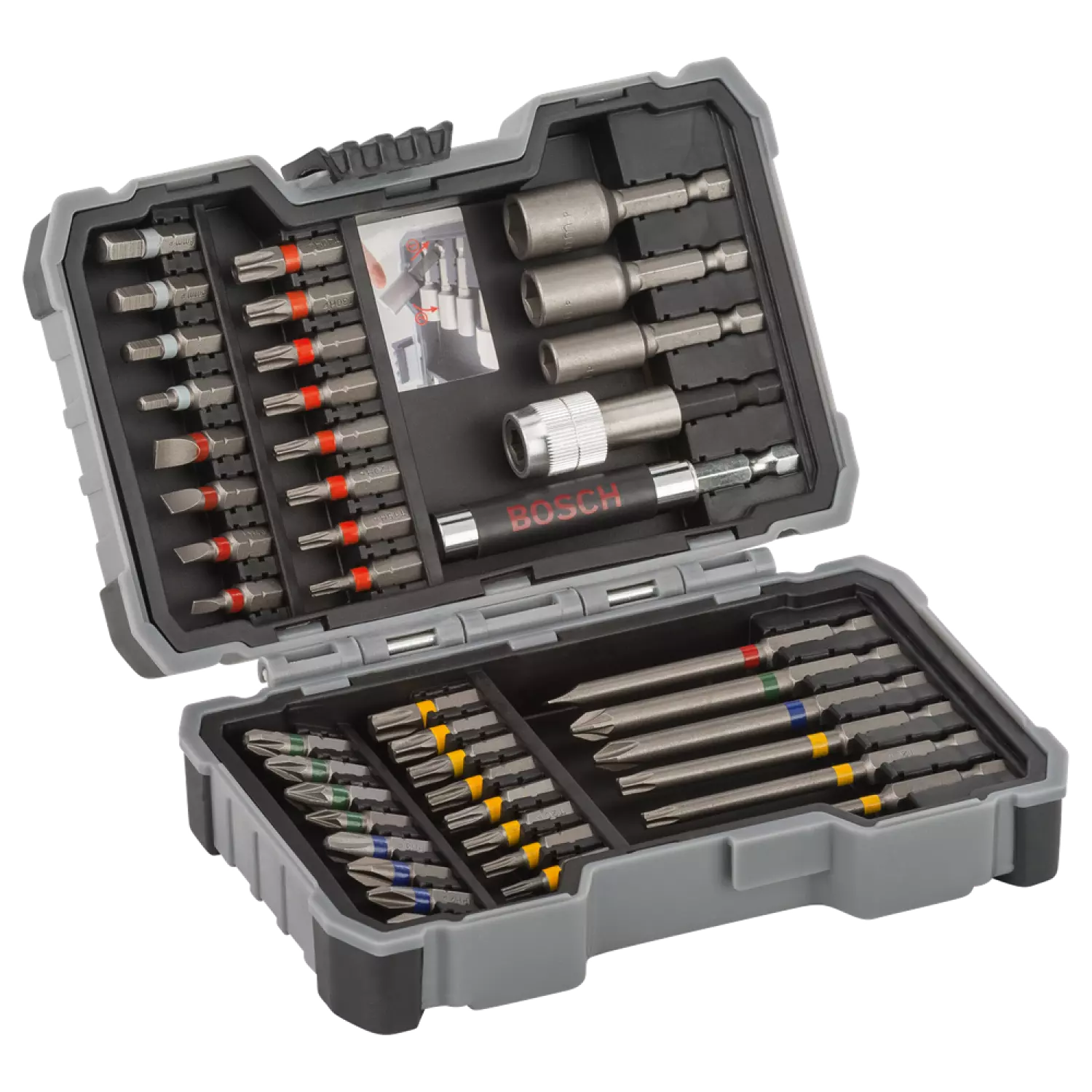 Bosch 2607017164 - Set 43 pièces embout et douille, coffret PH1; PH2-image