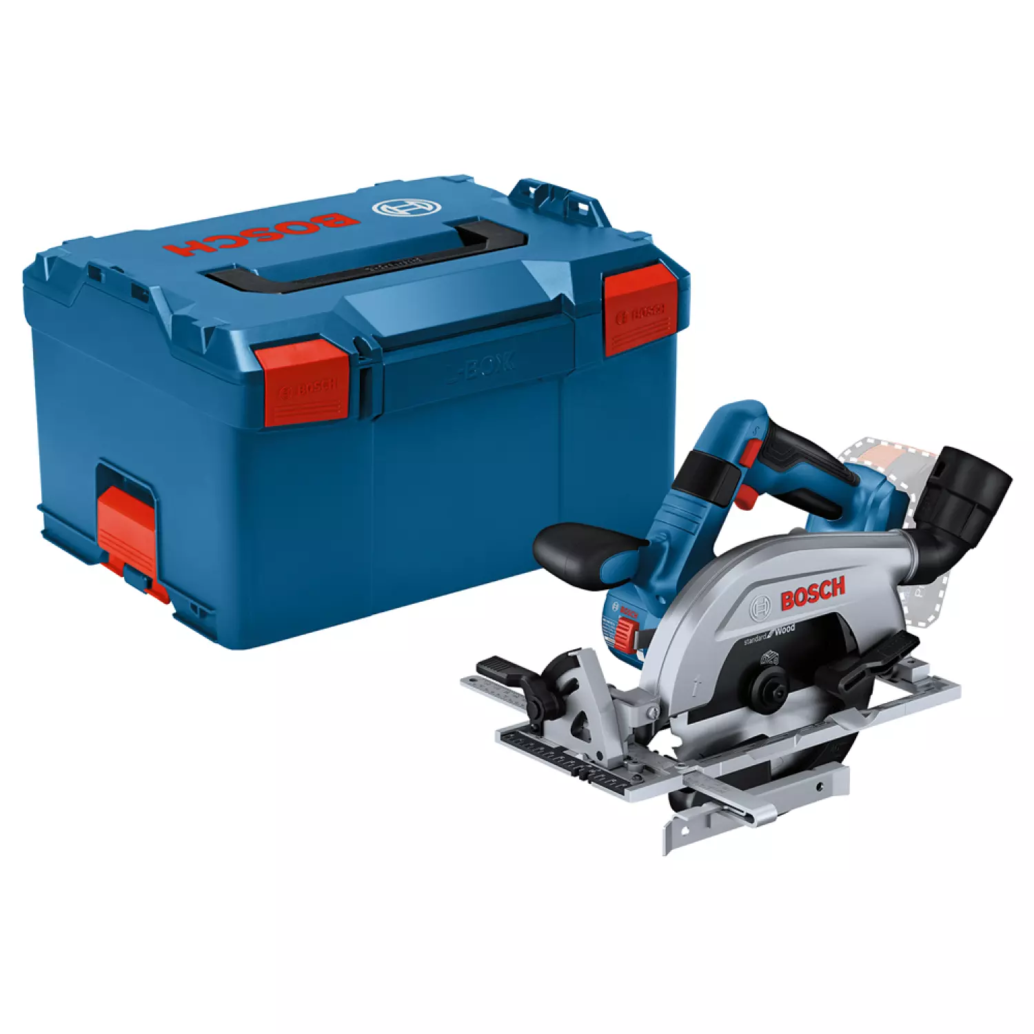 Bosch GKS 18V-57-2 L 18V Li-ion Batterie Scie Circulaire Corps dans L-Boxx - 165 mm-image