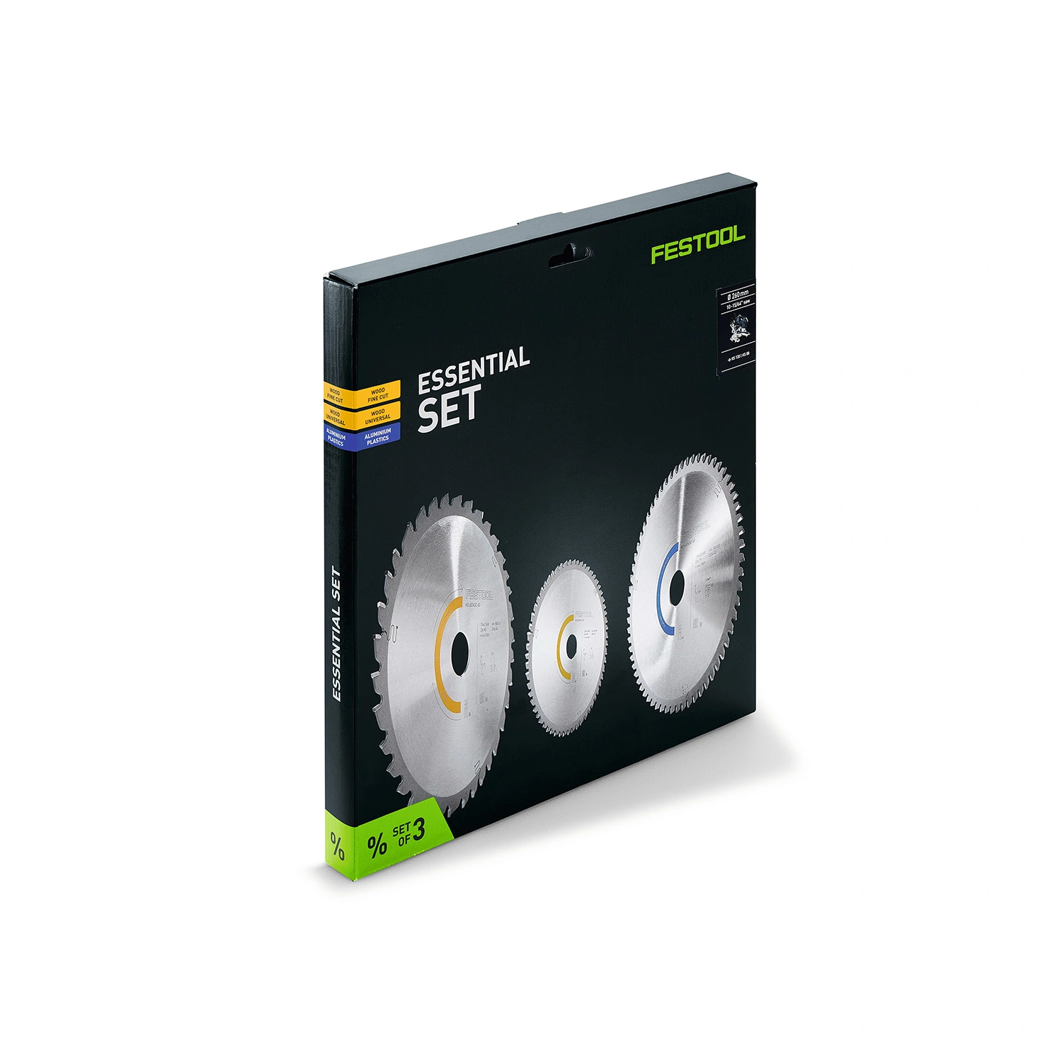 Festool 578570 KSB-SORT/3 W/A 260x2,5 Jeu de lames de scie