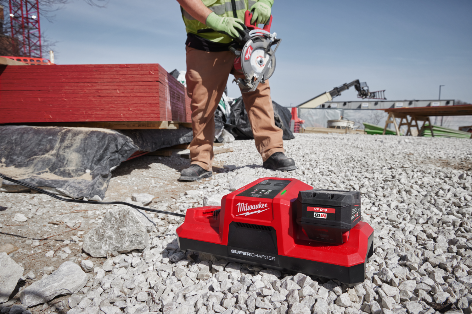 Milwaukee M18 DBSC 18V Li-ion accu mobiele superlader-duo-image