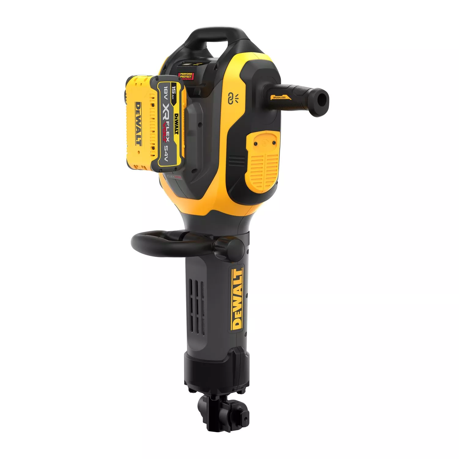DeWALT DCH966Z2 Ensemble de marteau-perforateur HEX à batterie Flexvolt Li-ion 54 V (2 batteries 15,0 Ah) - 41 J-image