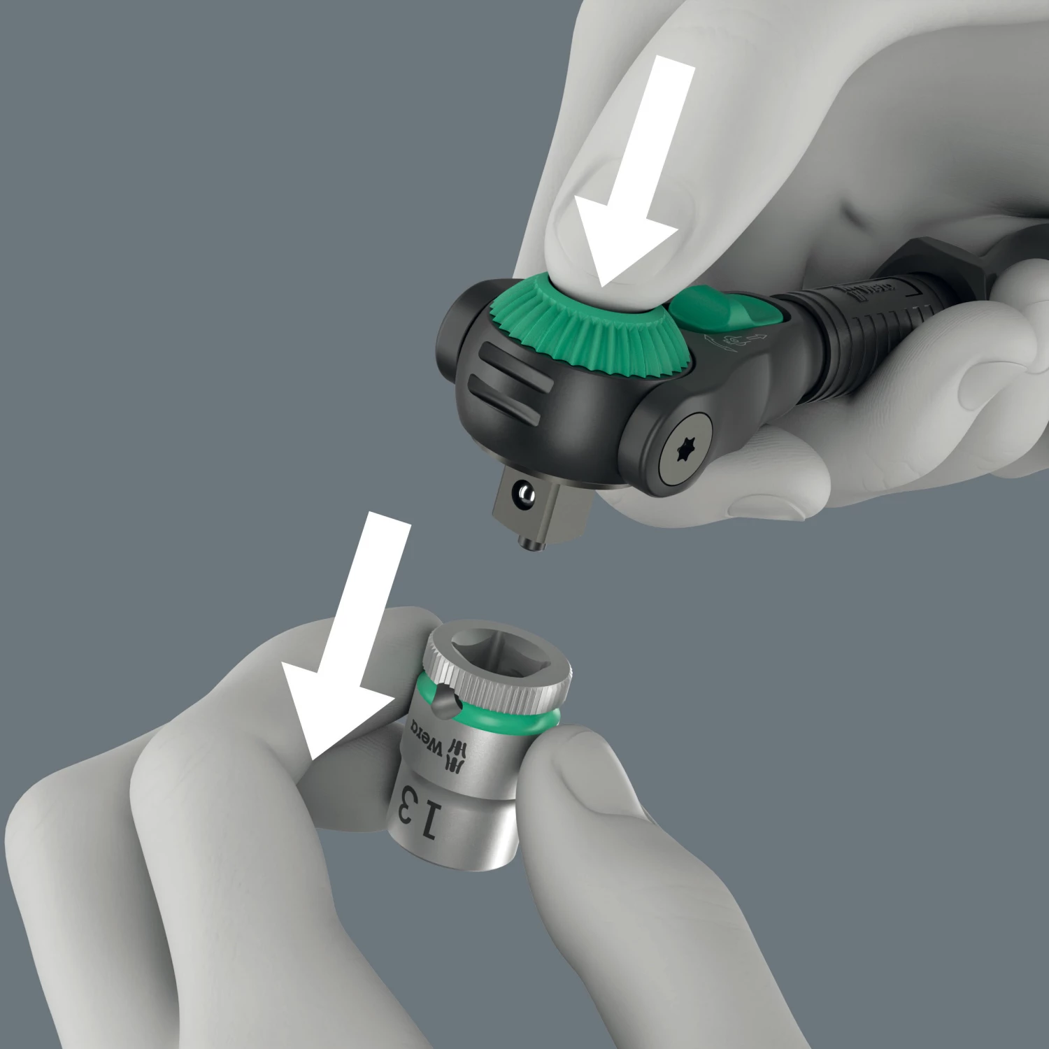 Wera 05135882001 8000 C Black Edition Zyklop Speed Ratel - 1/2" - 277mm-image