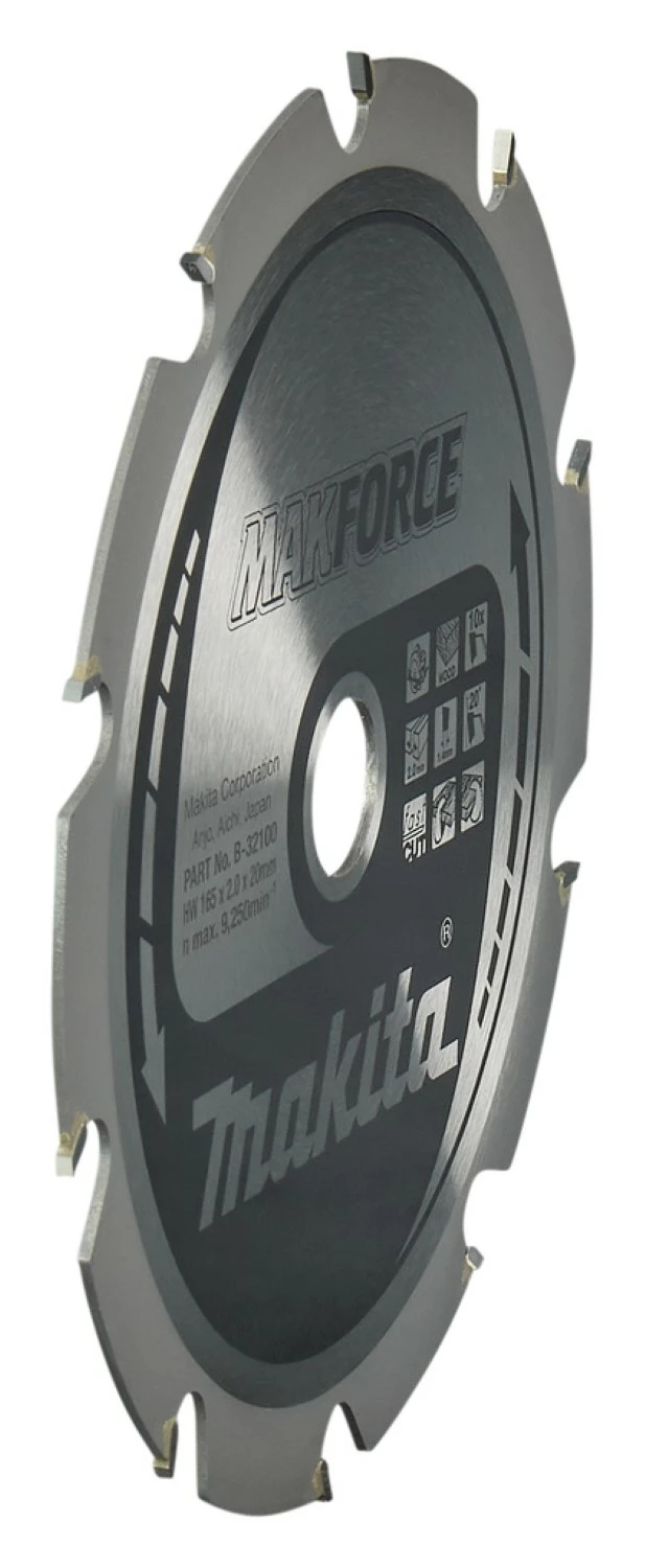 Makita B-32100 Makforce Cirkelzaagblad – 165 x 20 x 10T - Hout-image