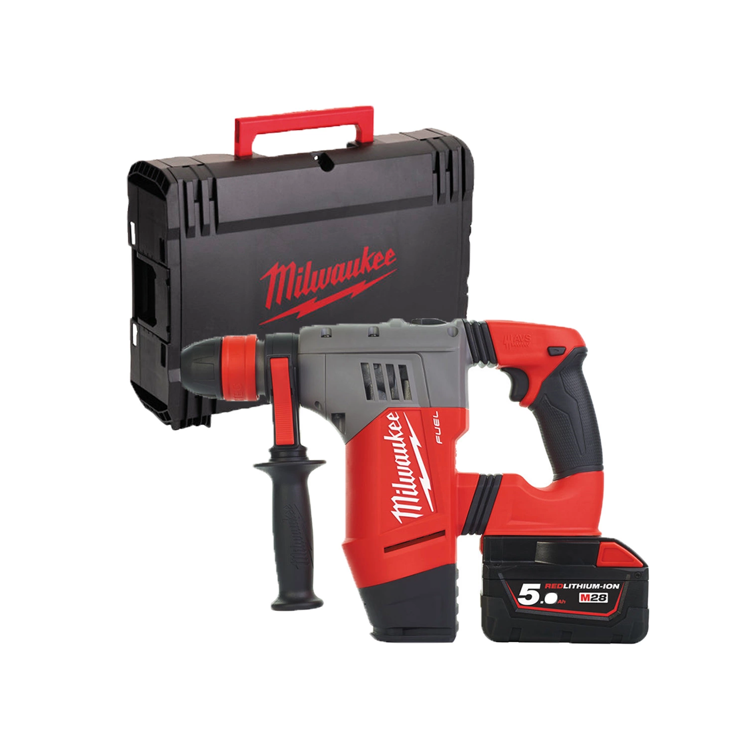 Milwaukee M28 CHPX-502C 28V Li-Ion Accu SDS-plus combihamer set (2x 5.0Ah accu) in koffer - 4,1J - koolborstelloos-image