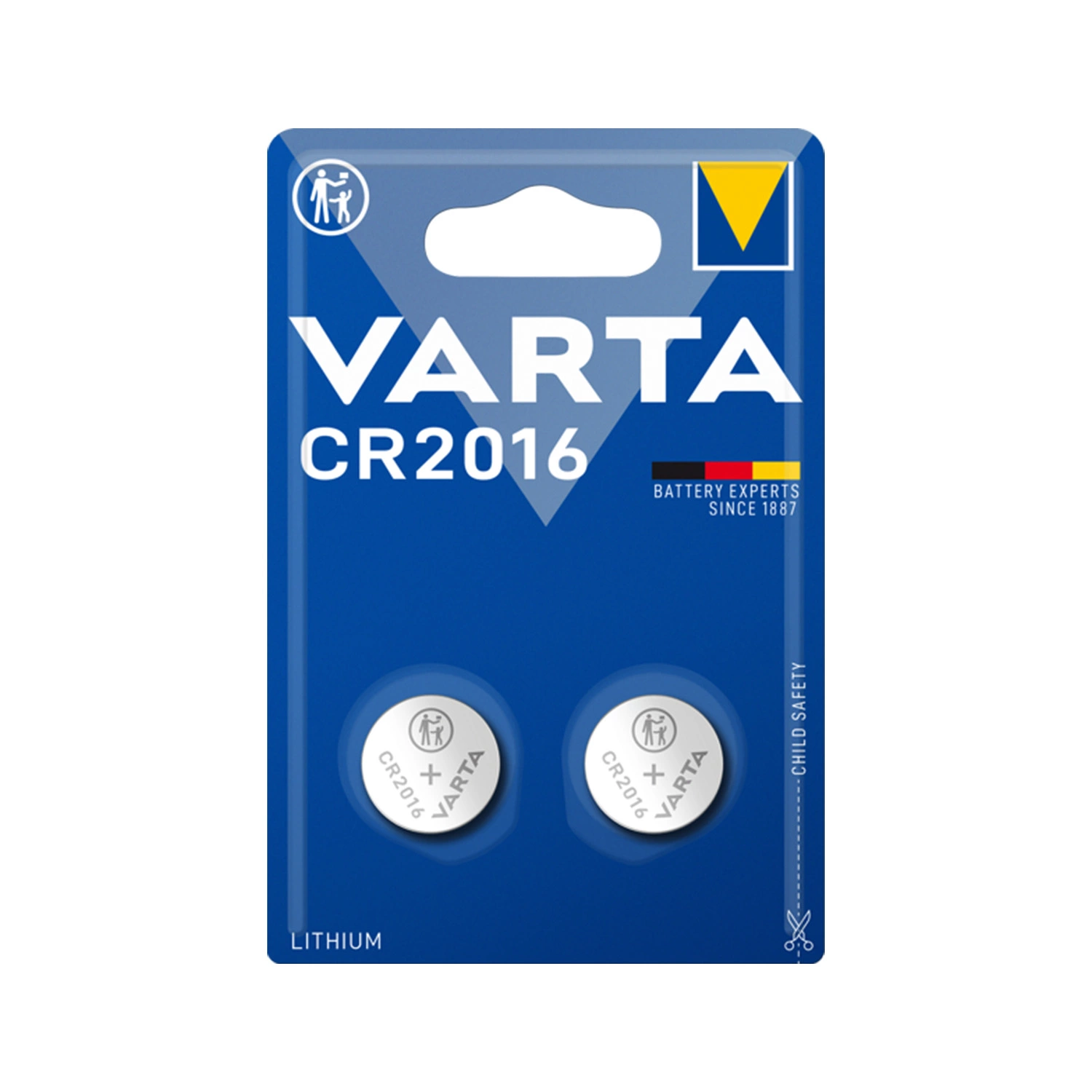 Varta Specialty Lithium pile bouton CR 2016 - 2 pièces-image