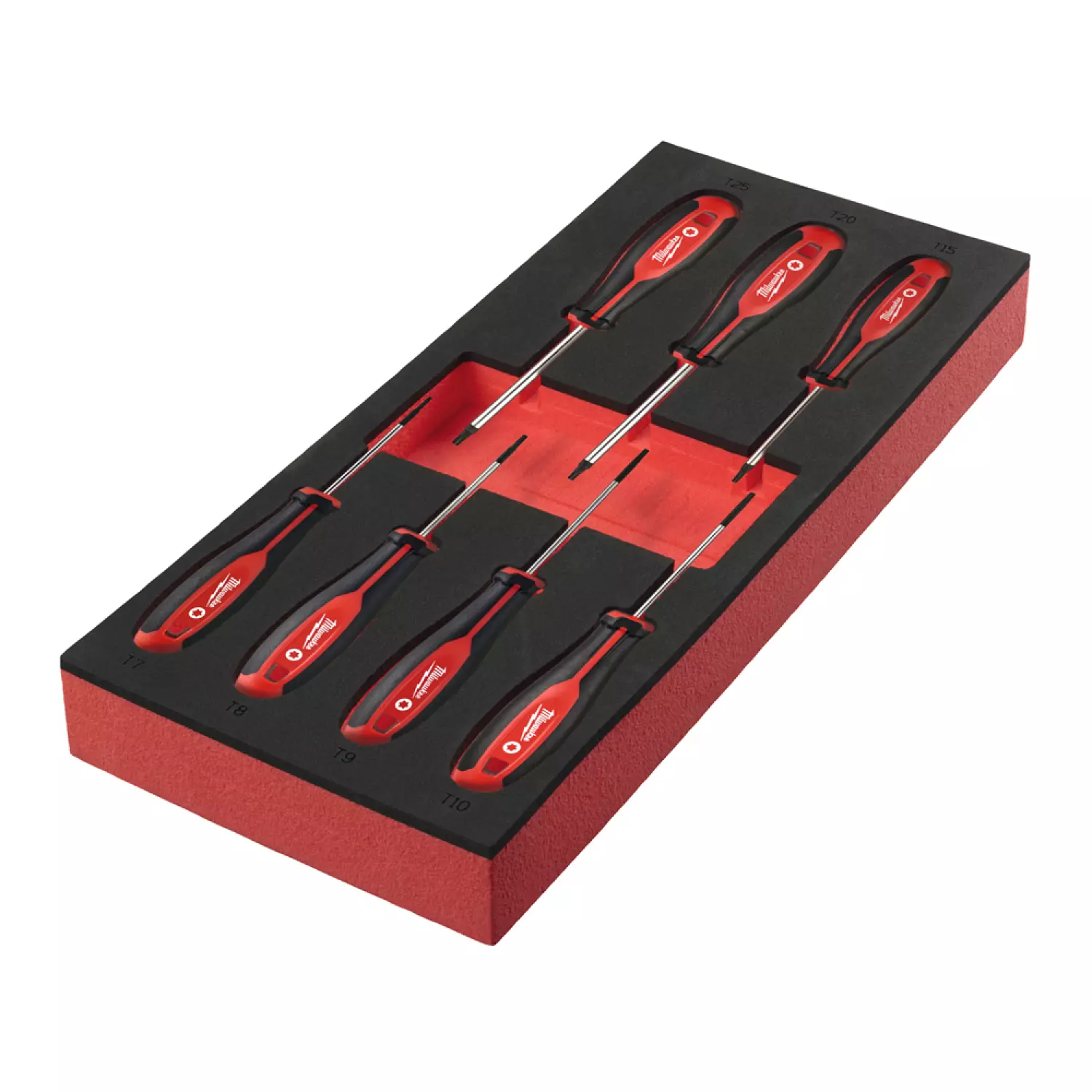 Milwaukee 4932492391 Jeu de 7 tournevis avec insert en mousse - TX 1-image