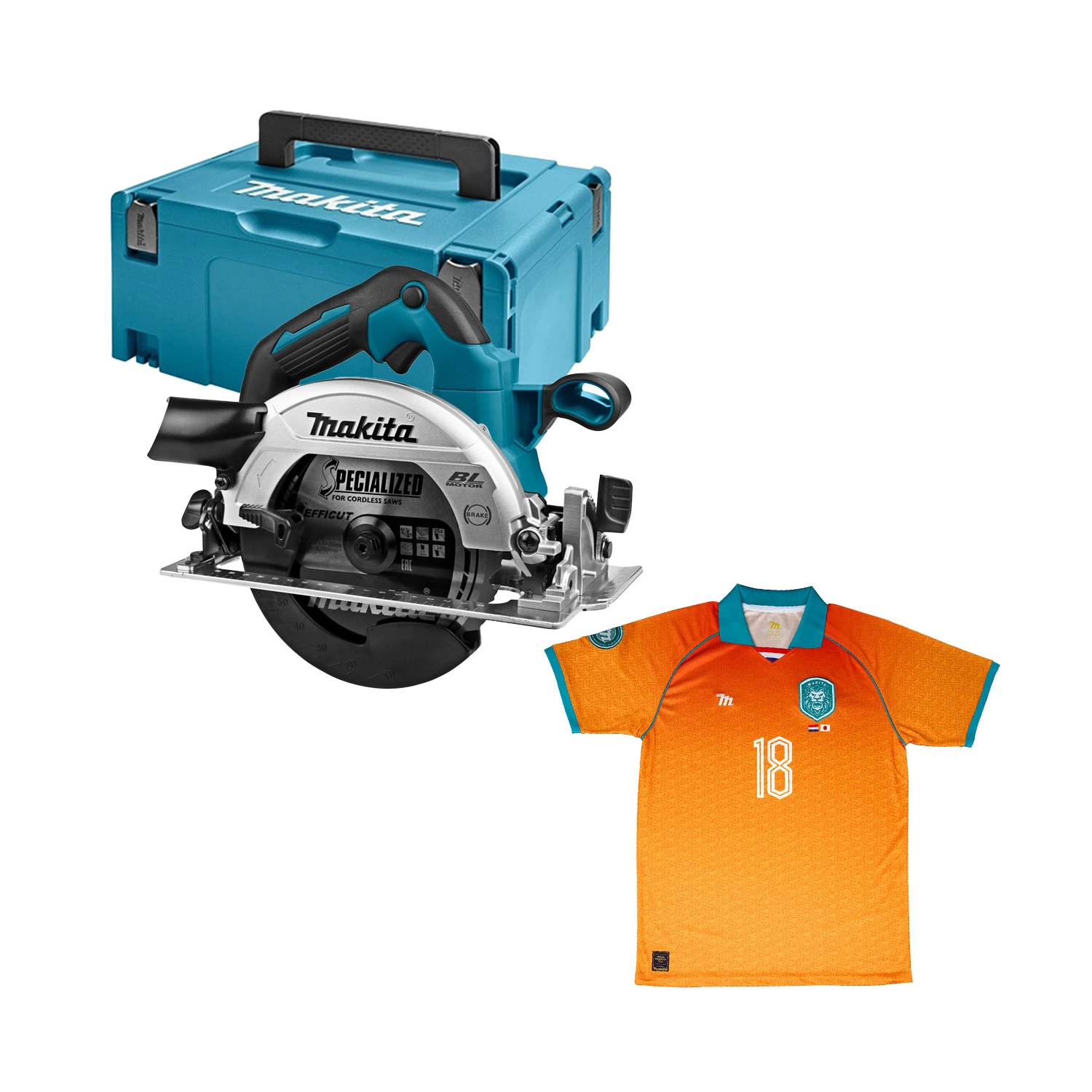 Makita DHS660ZJ 18V Li-Ion Accu cirkelzaag body in Mbox - 165mm - koolborstelloos - met gratis Makita WK T-Shirt-image