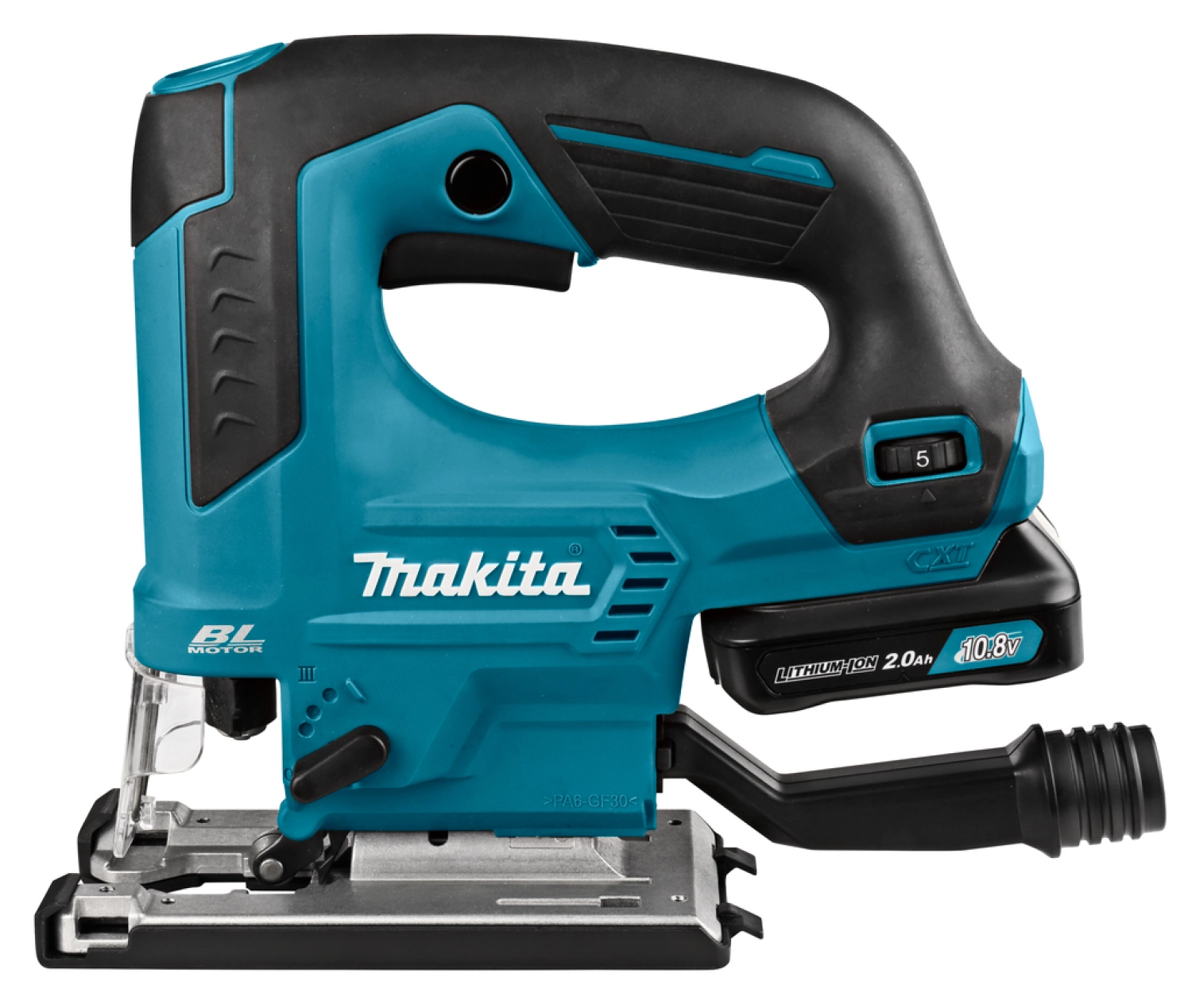 Makita JV103DSAJ 10.8V Li-Ion Accu decoupeerzaag set (1x 2.0Ah accu) in Mbox - D-greep - variabel - koolborstelloos-image