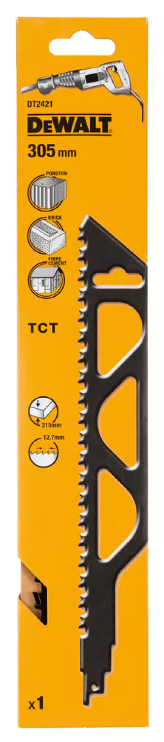 DeWALT DT2421 Reciprozaagblad - 305 x 12,7mm - Cellenbeton/Baksteen/Cement-image