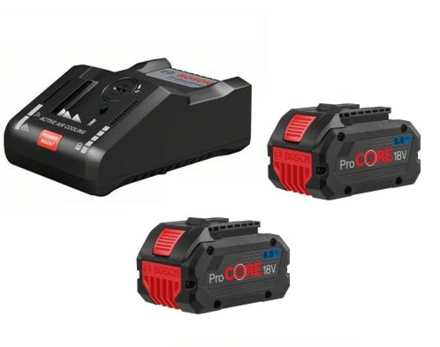 Bosch 1600A016GP Starterset: 2 x ProCORE 18V 8.0Ah + GAL 18V-160 C Li-ion accu - Coolpack-image