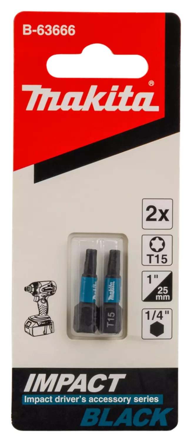 Makita B-63666 Slagschroefbit T15x25mm-image