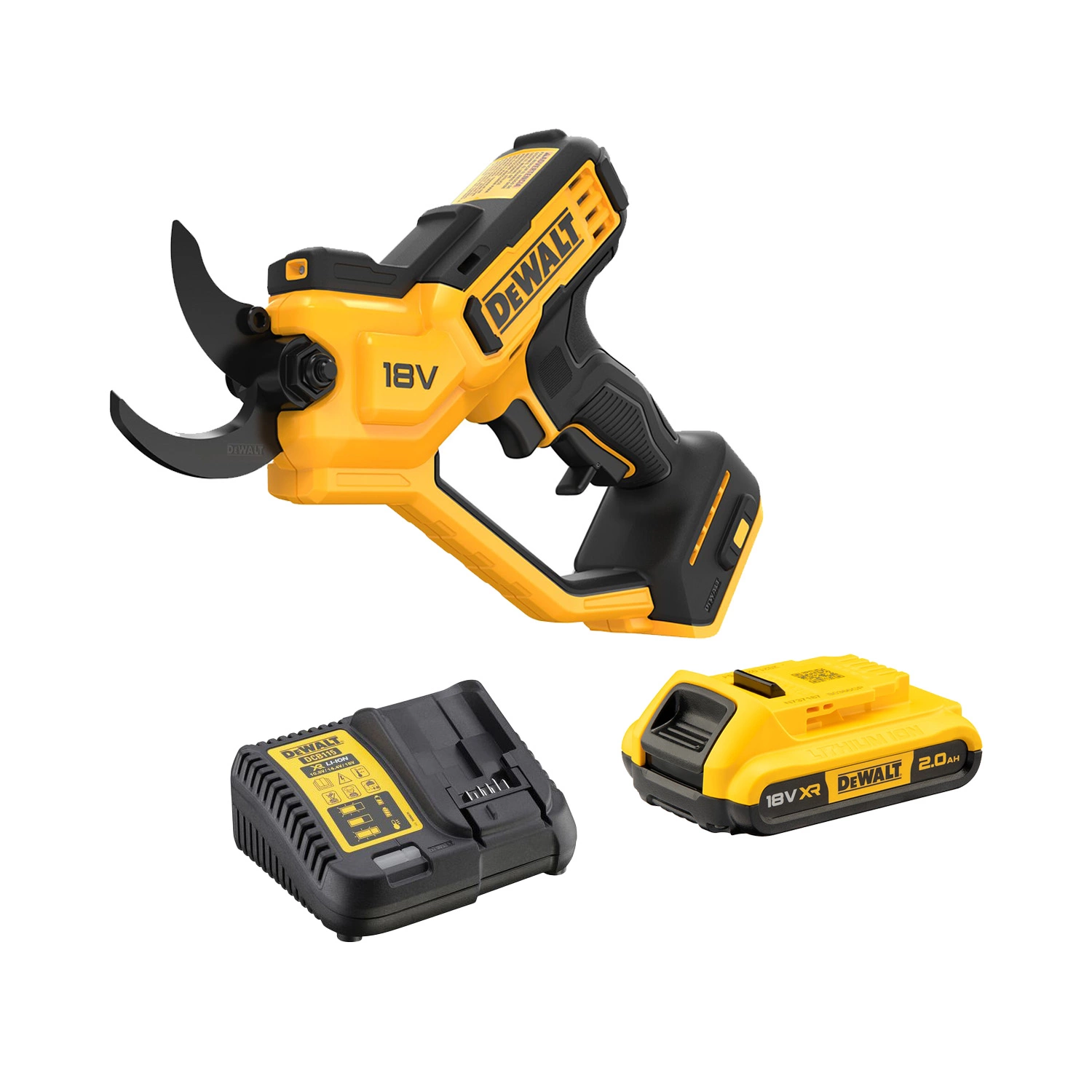 DeWALT DCMPP568D1-QW 18V Li-ion accu snoeischaar set (2x 5.0Ah accu)-image