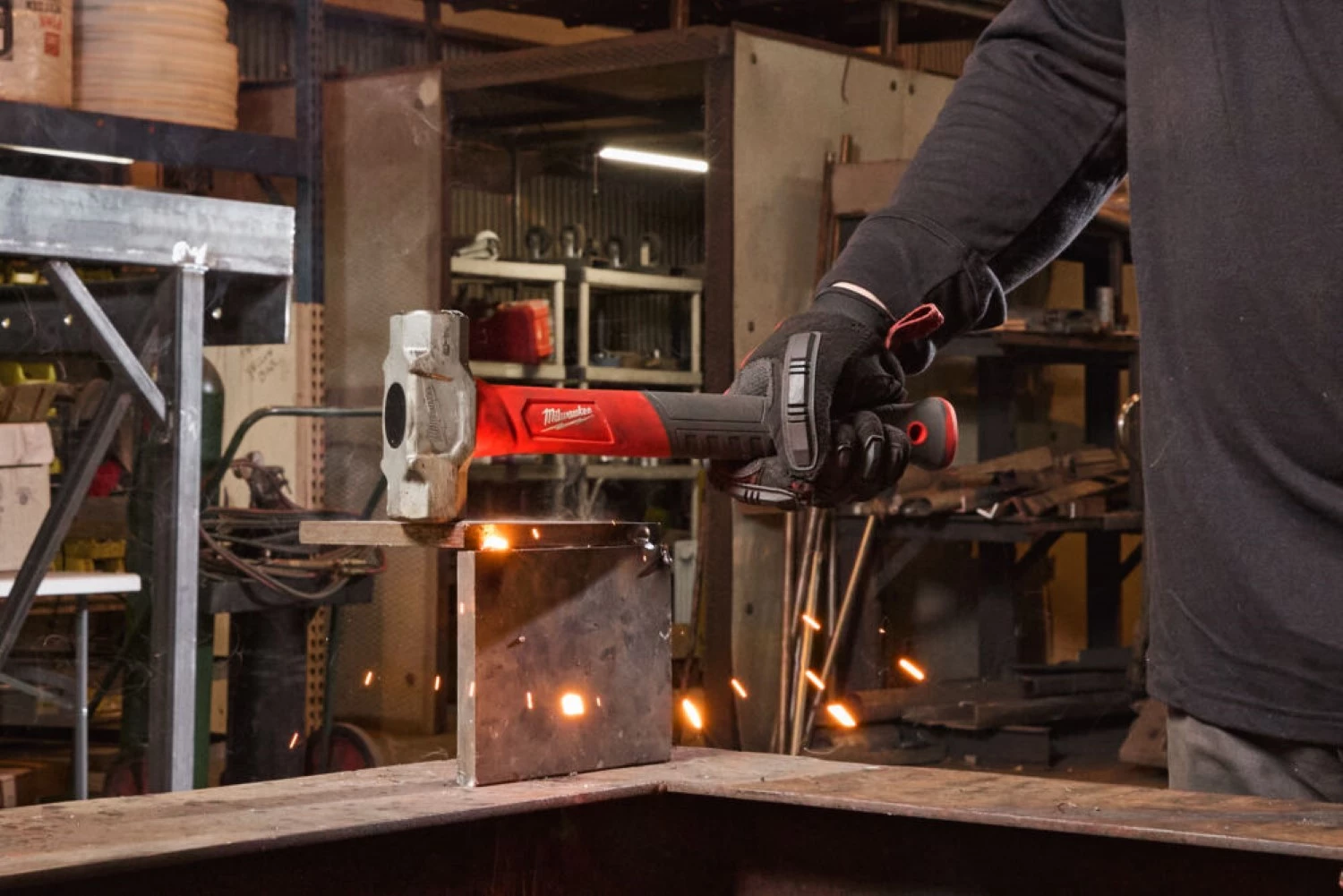 Milwaukee 4932498305 Marteau d'établi - manche en fibre de verre - 1130 grammes-image