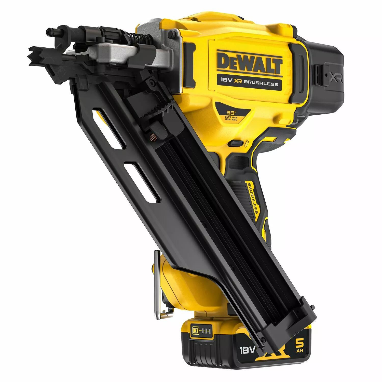 DeWALT DCN930P2 18V Li-ion accu constructie tacker set (2x 5.0Ah accu) in Tstak - 50-90mm - 2-Speed-image