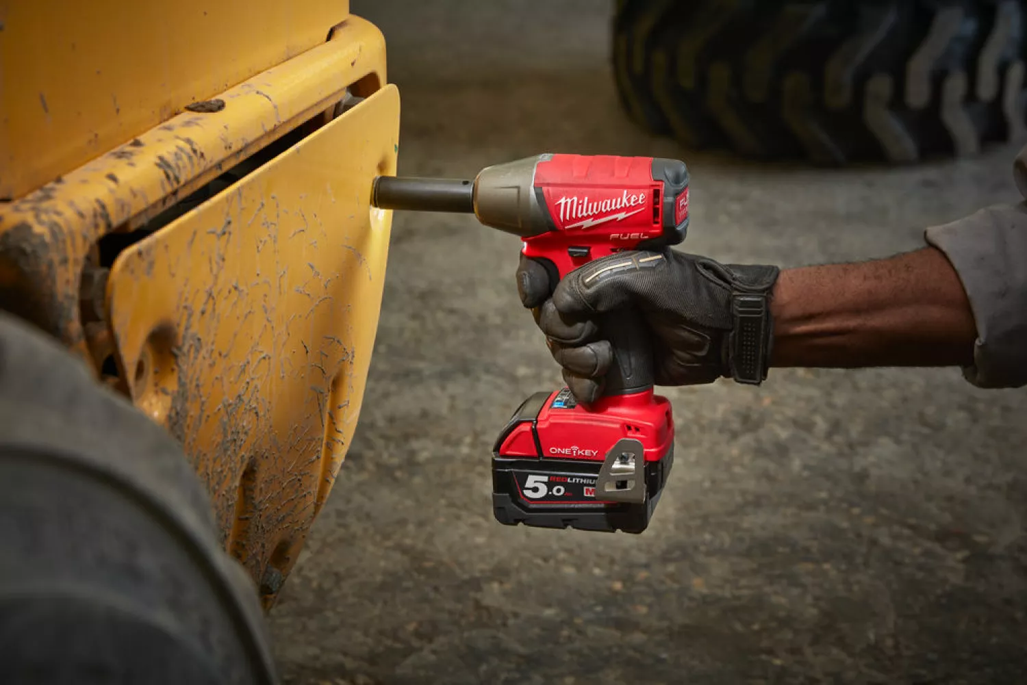 Milwaukee M18 ONEIWF12-502X ONE-KEY - Set clé à choc Li-Ion 18V (2x batterie 5.0Ah) dans HD BOX - 300Nm - 1/2" - moteur brushless-image