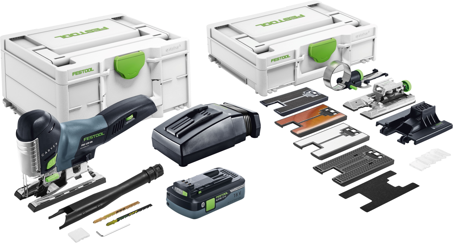 Festool CARVEX PSC 420 HPC4,0 EBI-Set 18V Li-Ion accu decoupeerzaagmachine set (1x 4,0Ah) in systainer - 120mm-image