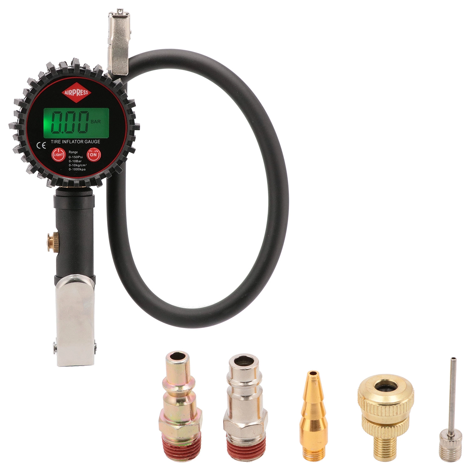Airpress Pompe à pneus numérique - 10 bars - 60 cm-image