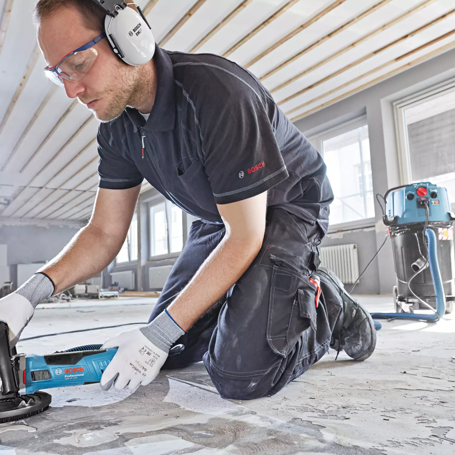 Bosch GBR 15 CAG Betonschuurmachine in L-Boxx - 1500W - 125mm-image