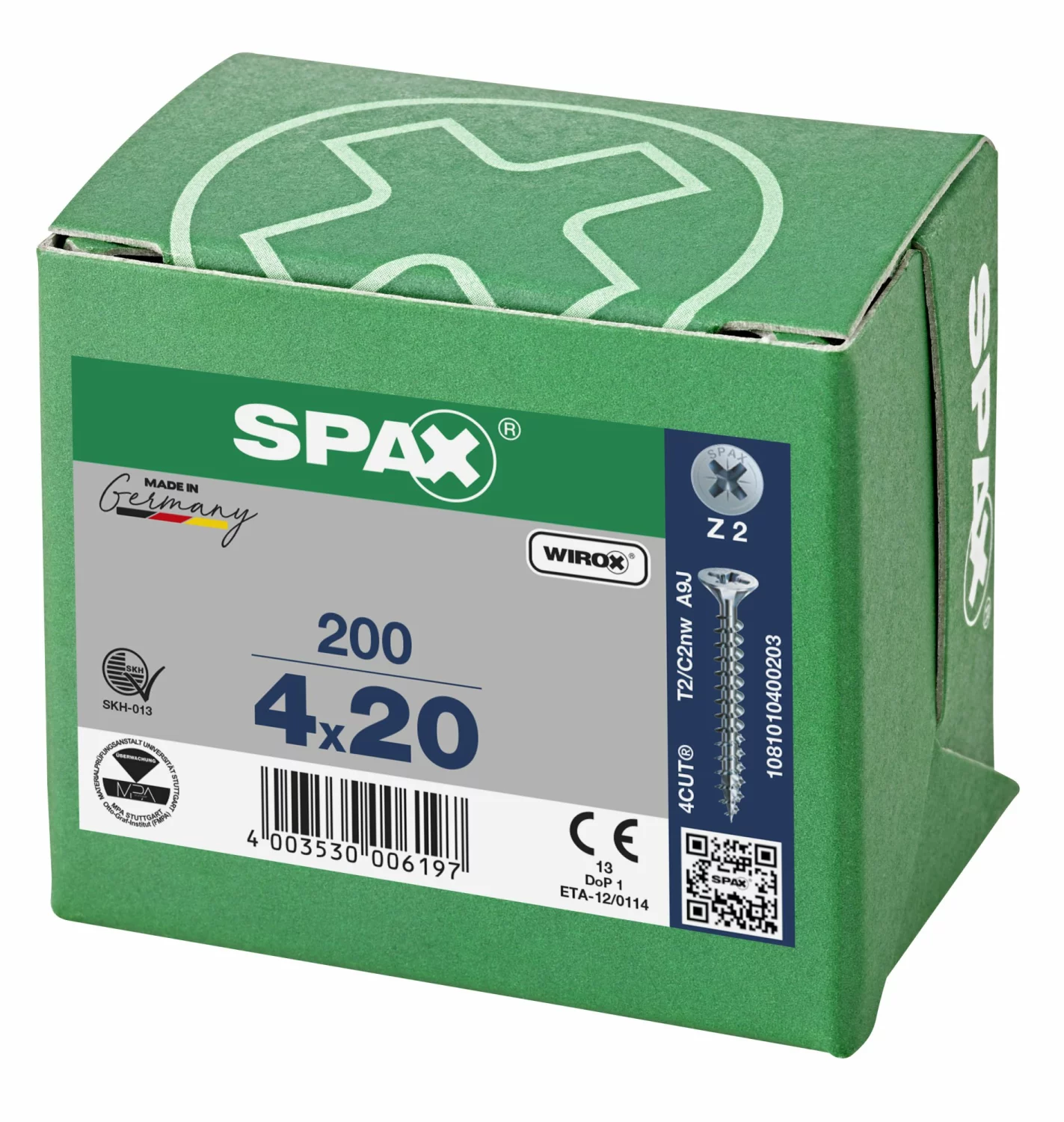 SPAX Universele schroeven verzonken kop - voldraad - Z2 - 4.0x20 mm (200st)-image