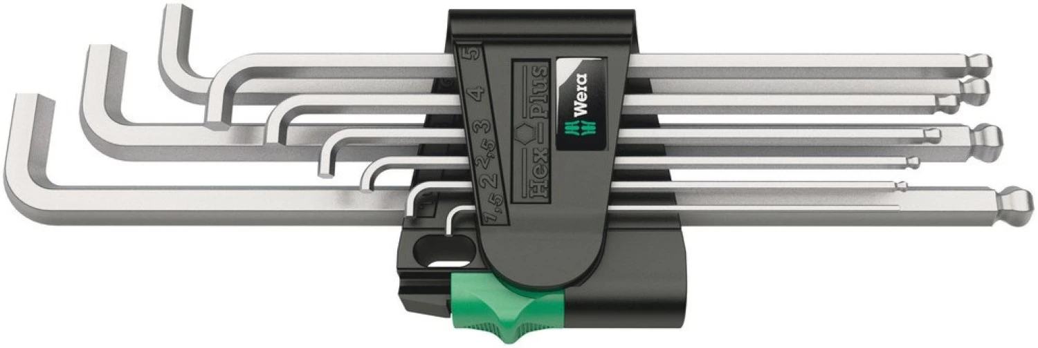Wera 05073594001 Jeu de 9 clés Allen 950/9 Hex-Plus 4 - 1,5-10 mm-image