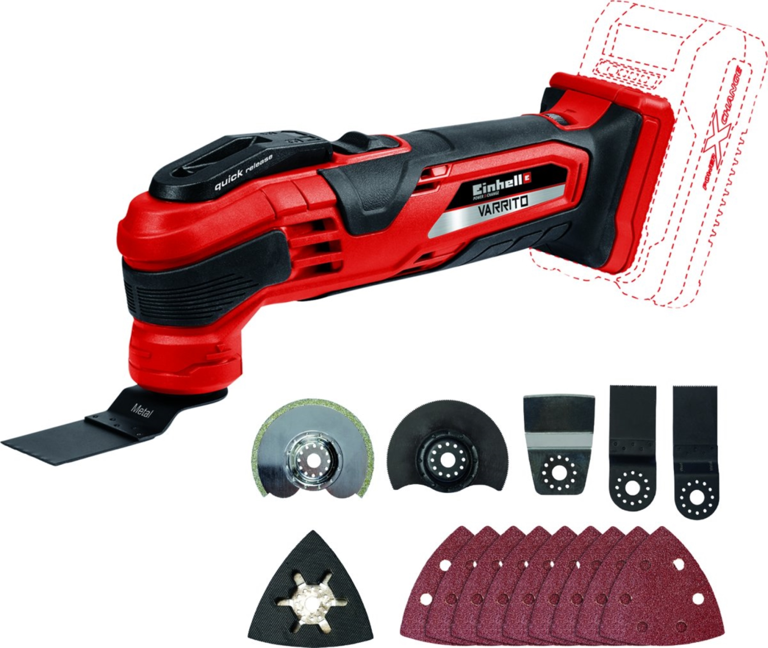 Einhell TE-MG Multioutil sans fil – Machine seule - 18V Li-Ion - Machine seule-image