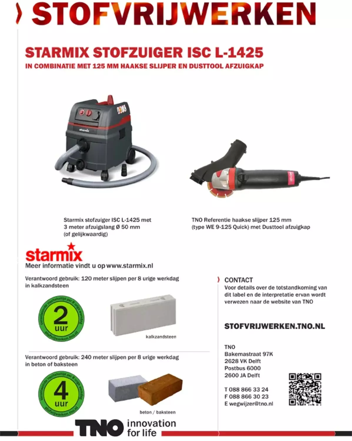 Starmix ISC L- 1425 Top Bouwstofzuiger - 1400W - L-klasse - 25L-image