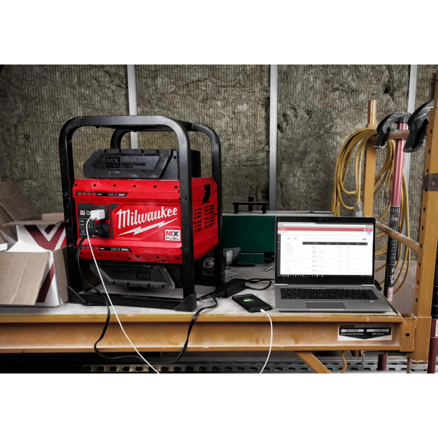 Milwaukee MXF PS-602 MX Fuel accu stroomvoorziening set (2x 6.0Ah accu)-image