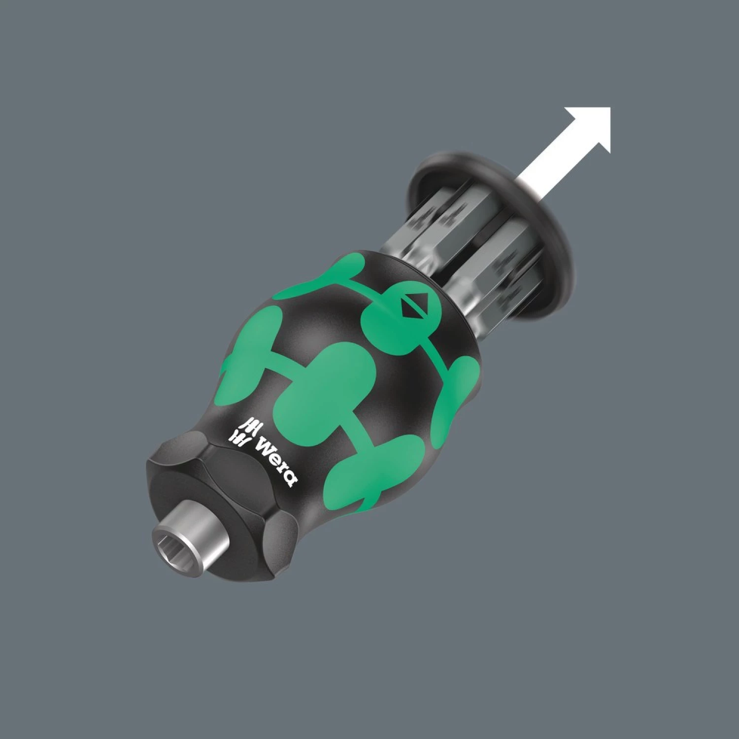 Wera 05008877001 Kraftform Kompakt Stubby Magazin 4 Bitschroevendraaier - 6 in 1 multi-bit-image
