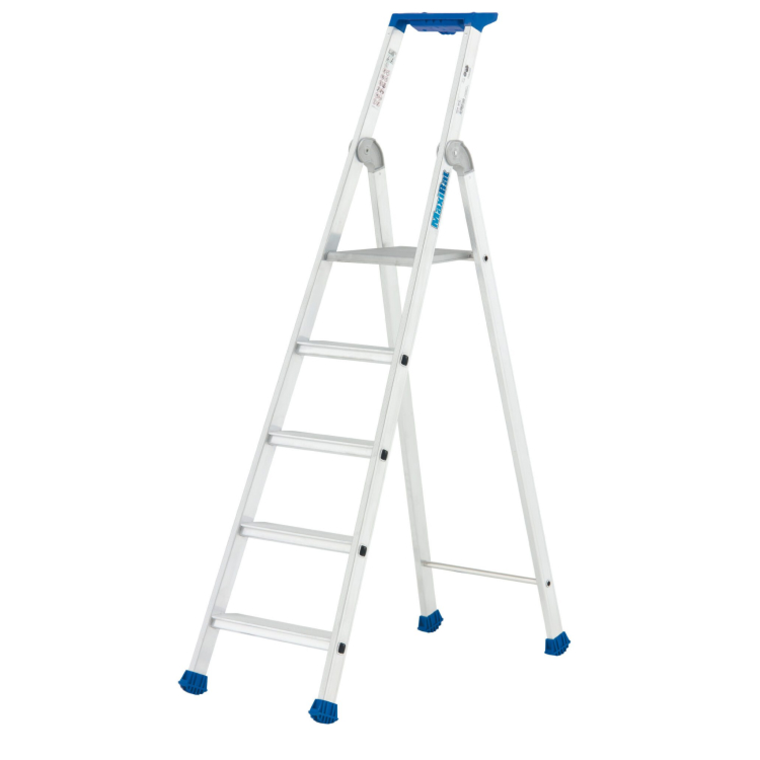 Little Jumbo 1223750105 Maxibat 2375 Échelle - Simple - Aluminium - 1 x 5 marches - hauteur de travail max. 3,12 m-image