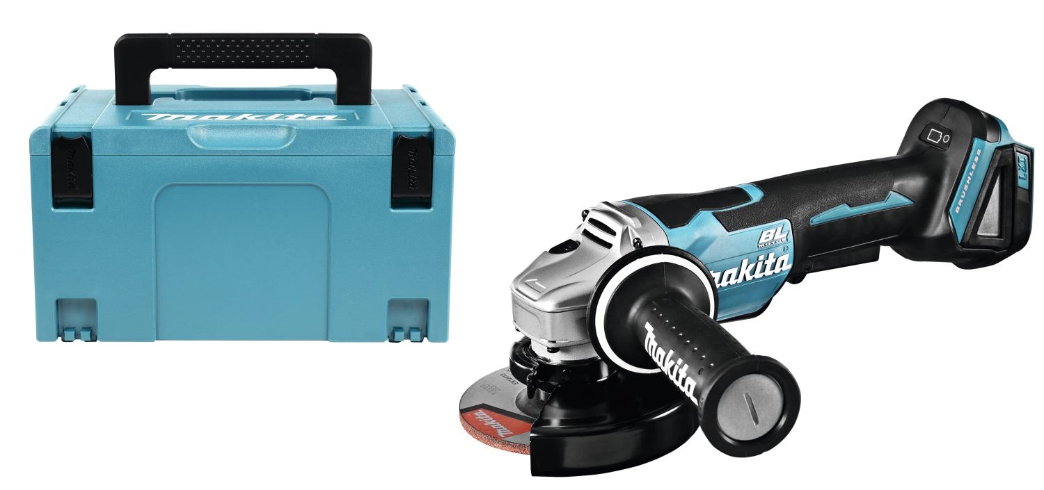 Makita DGA508ZJ Meuleuse d'angle sans-fil - 18V Li-ion - MAKPAC - 125 mm - Softstart - Brushless - Machine seule-image