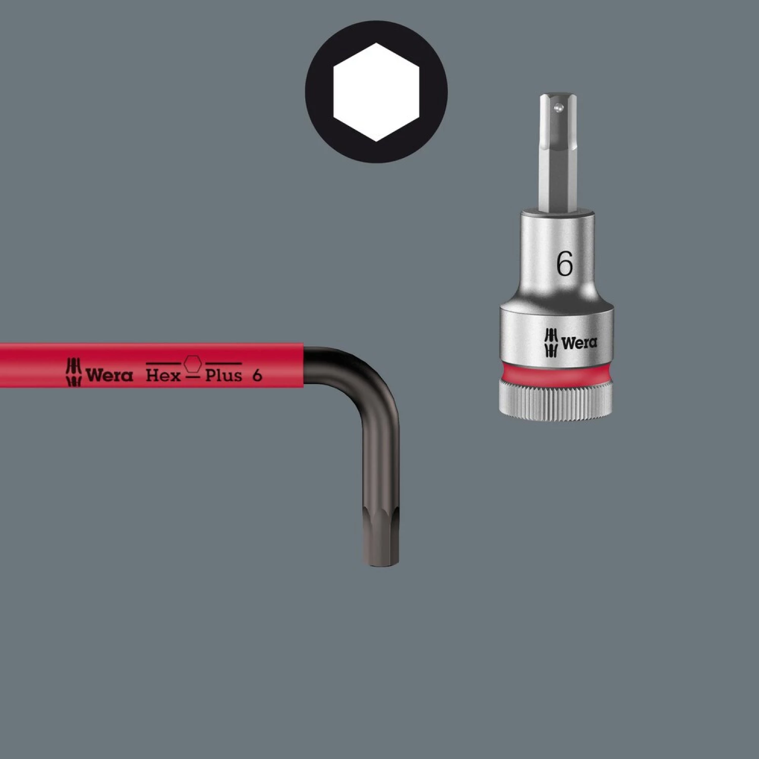 Wera 05022640001 Jeu de 9 clés Allen Hex-Plus Multicolour Imperial 2 BlackLaser - pouces - 5/16« -3/8 »-image