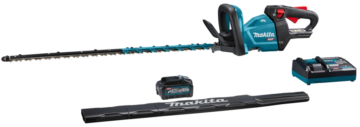 Makita UH005GD201 XGT 40V Max Li-ion Accu Heggenschaar set (2x 2,5Ah) - 750mm - Trimuitvoering-image