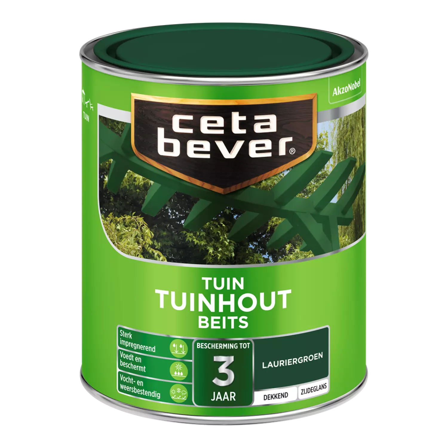 Cetabever Dekkende Tuinhout Beits - Lauriergroen - 750ml-image