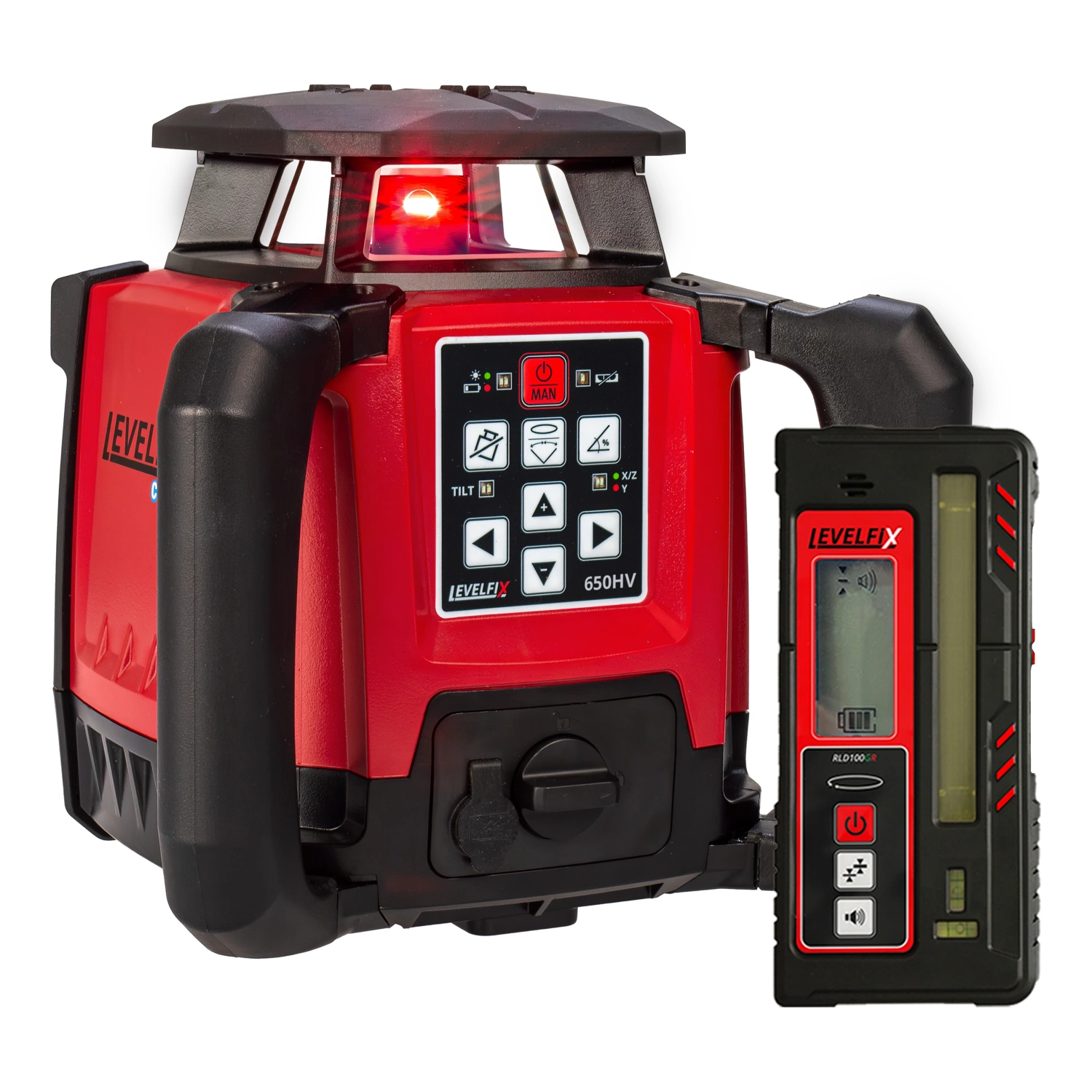 Levelfix 650HV Laser rotatif en mallette - Rouge - 600m - IP66-image
