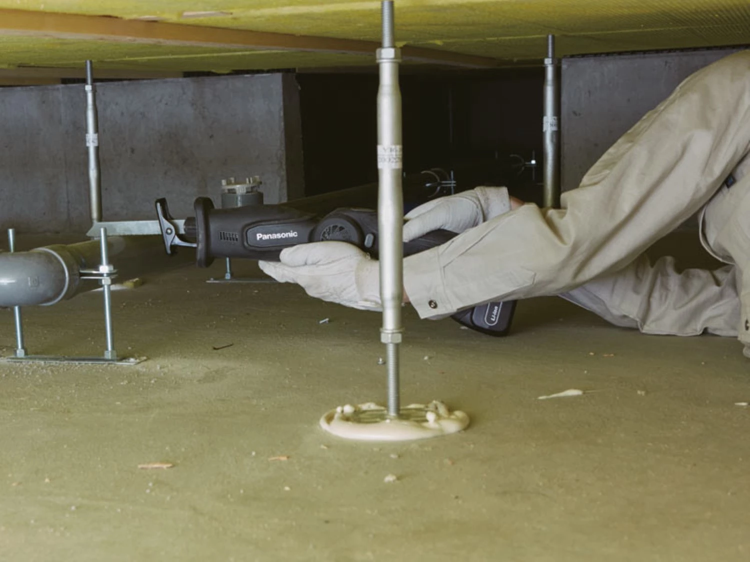 Panasonic EY47A1X 18V Li-Ion accu reciprozaag body incl. reciprozaagblad - 50x14x1,6mm-image