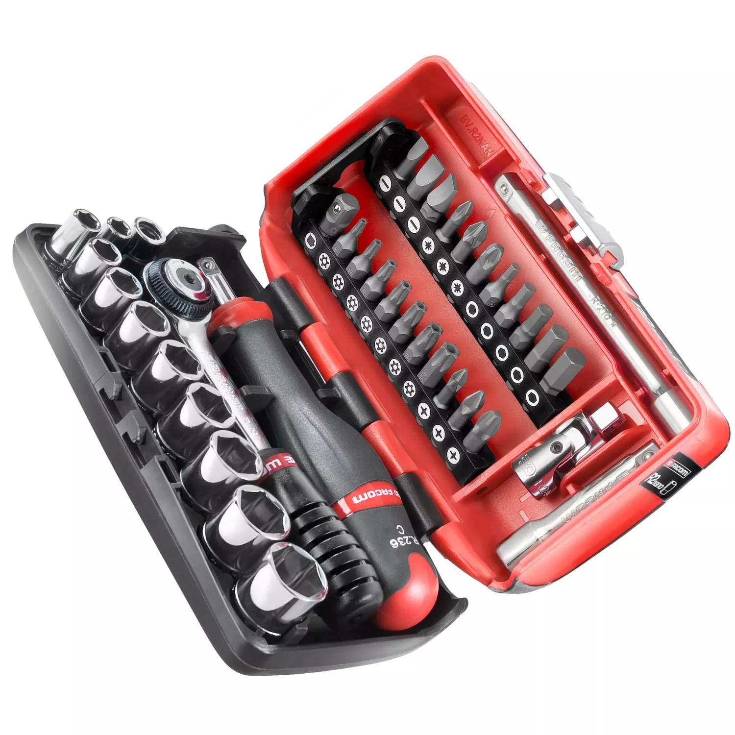 Facom R2NANOPB 38-delige Ratel- en doppenset in koffer - 1/4"