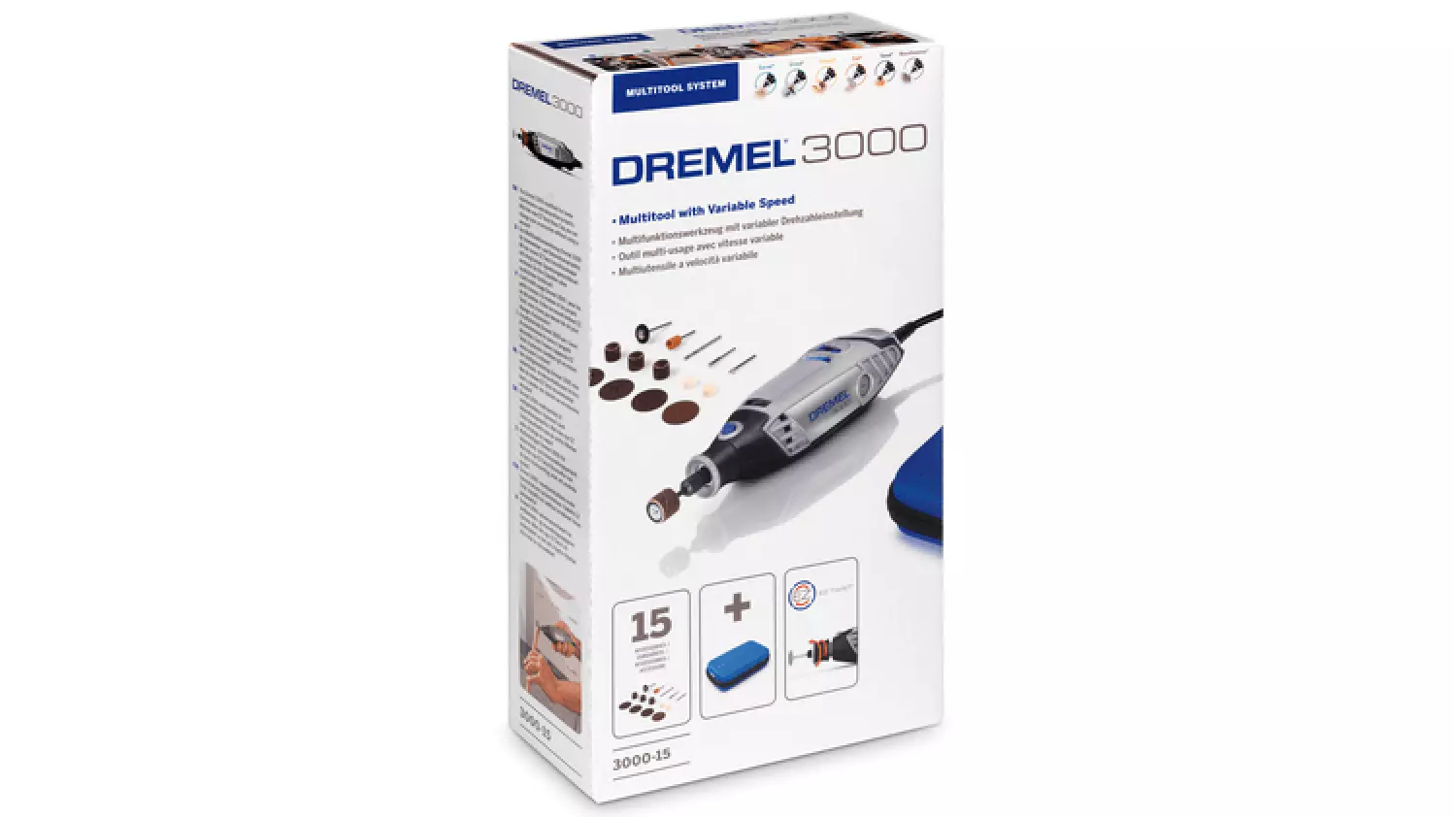 Dremel 3000 Elektrische Multitool + 15 delige accessoireset in etui-image