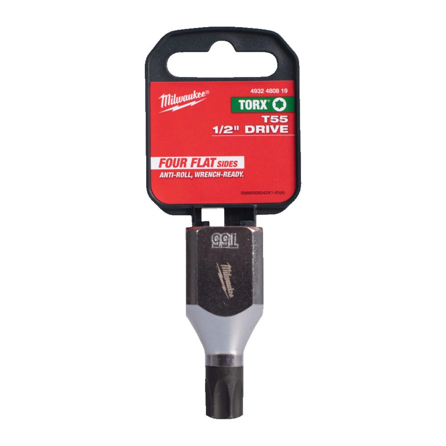 Milwaukee 4932480819 Dop - 1/2" FOUR FLAT™ - Torx 55-image