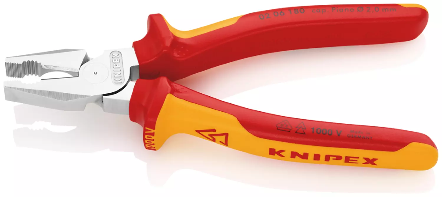 Knipex 206180 Pince Combinée de Puissance VDE - 180mm-image