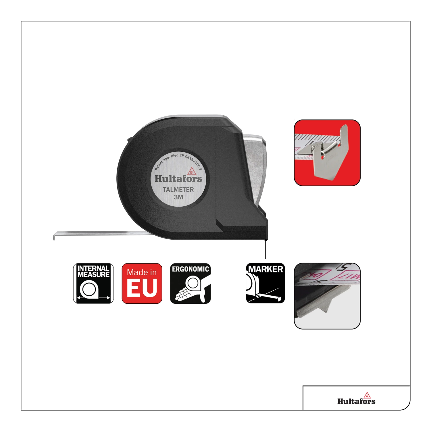 Hultafors TALMETER 3M Markeermeter - 3m-image