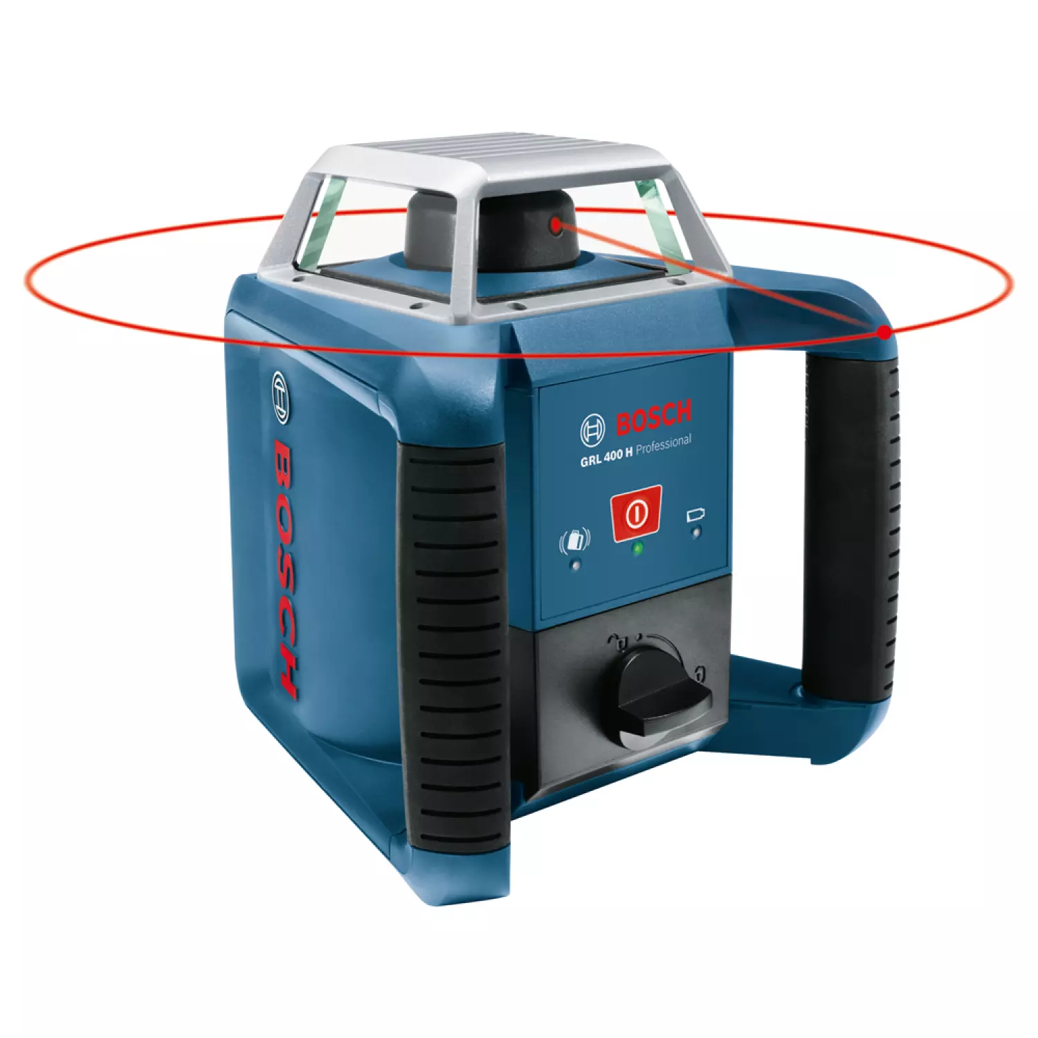 Bosch GRL 400 H rotatie laser + LR 1 ontvanger in koffer + GR 2400 meetlat + BT 152 statief-image