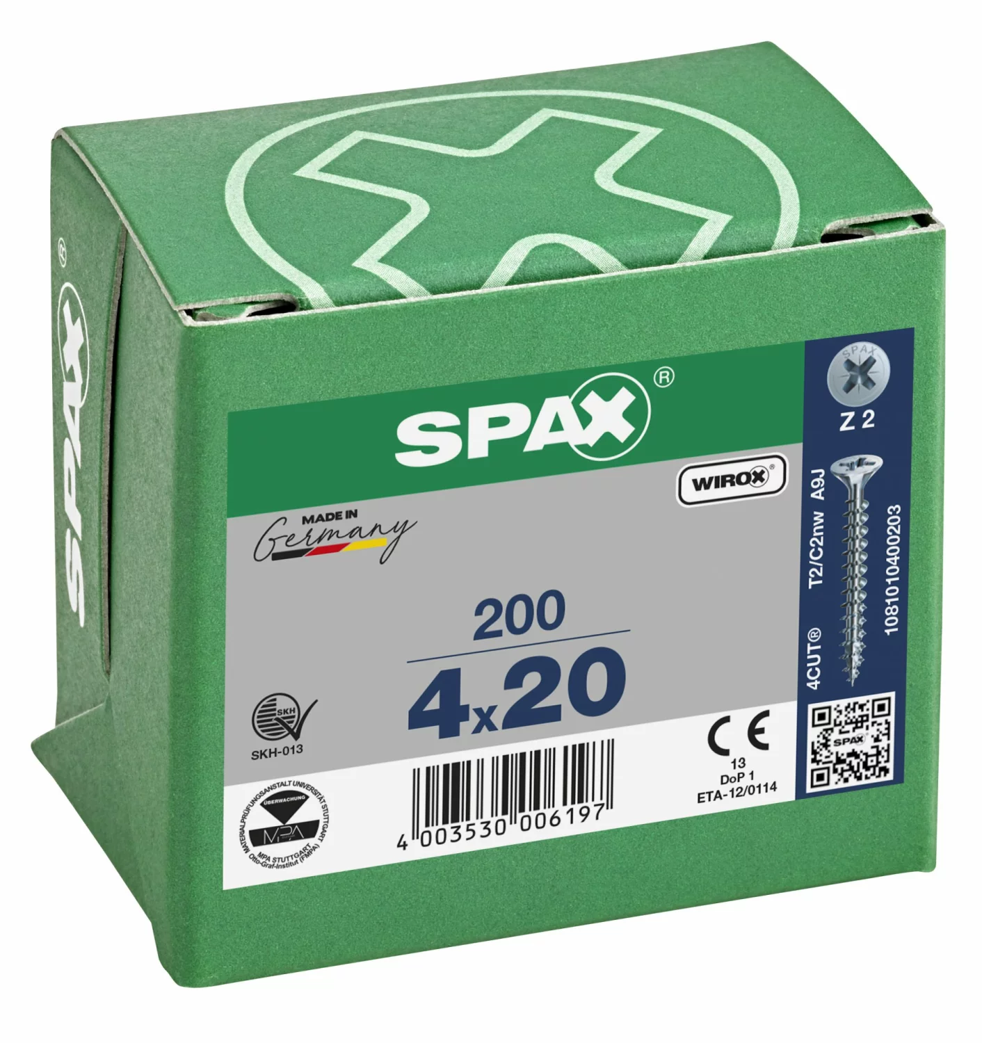 SPAX Universele schroeven verzonken kop - voldraad - Z2 - 4.0x20 mm (200st)-image