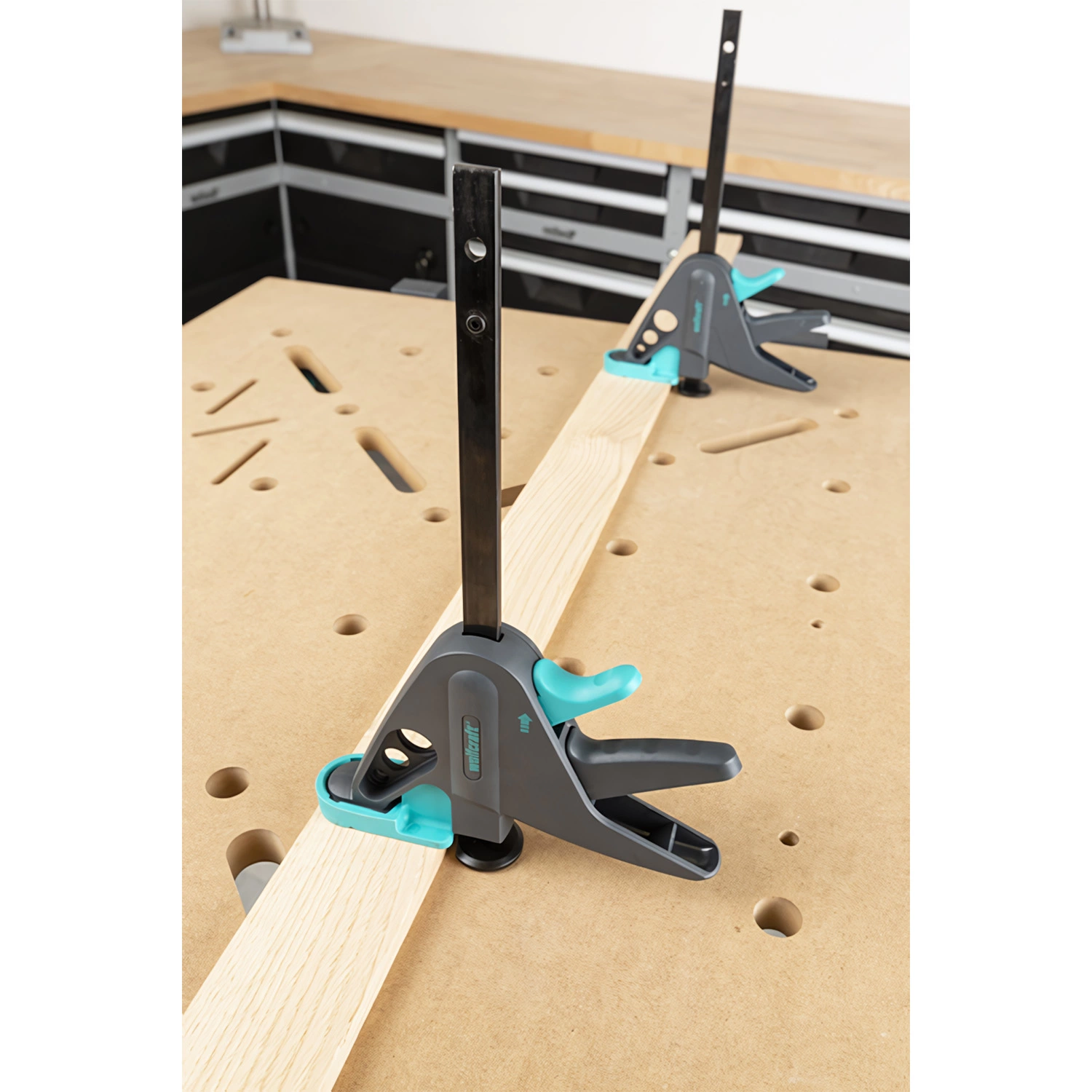 Wolfcraft 3036000 Tendeur de plan de travail PRO 65-150-W pour établi-image