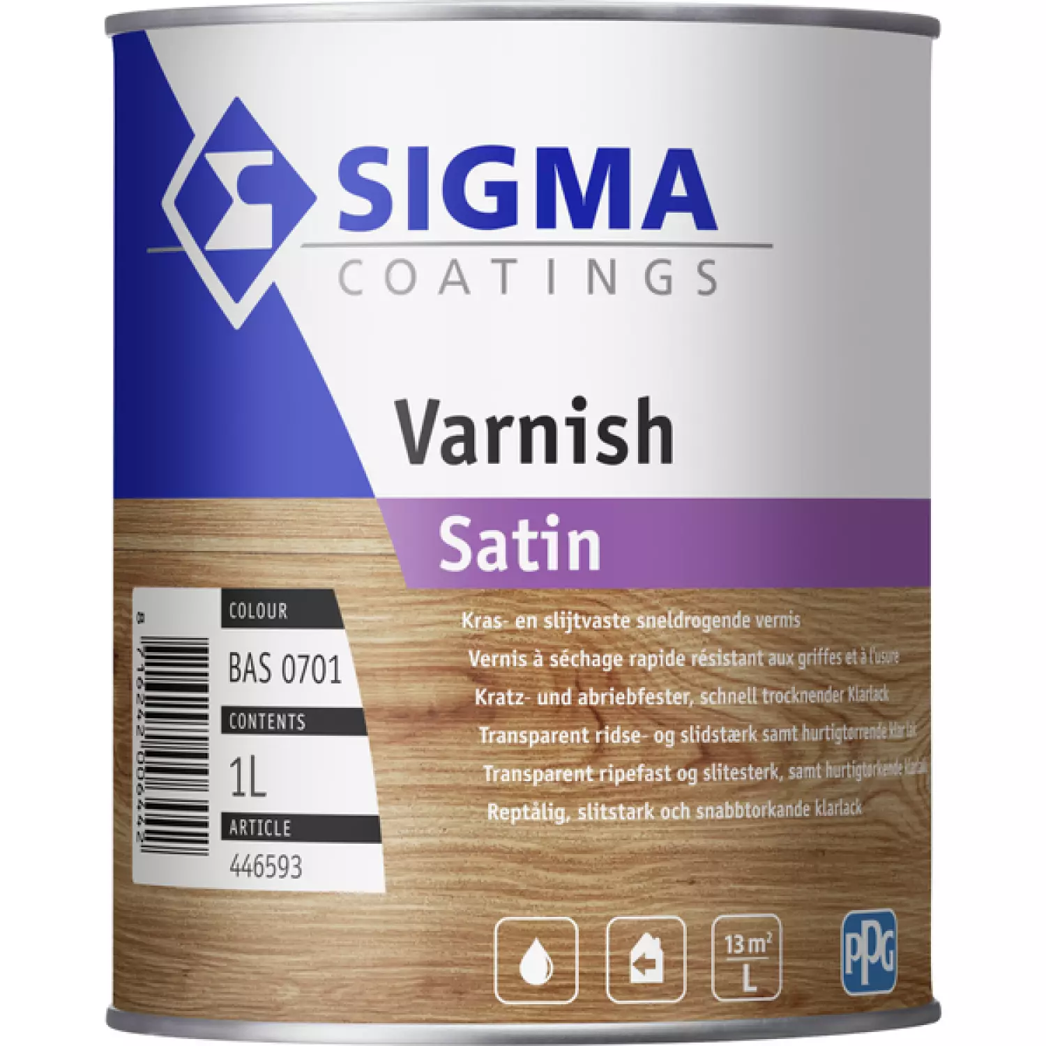 Sigma varnish satin WB clear Blank 0701 1L-image