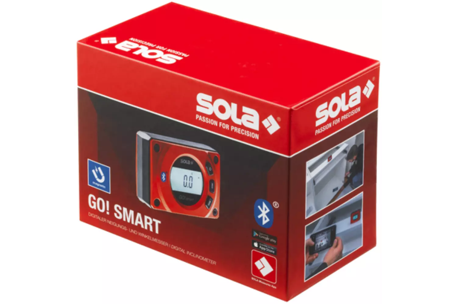 Sola GO! Smart digitale zakwaterpas - Bluetooth® - 80 mm