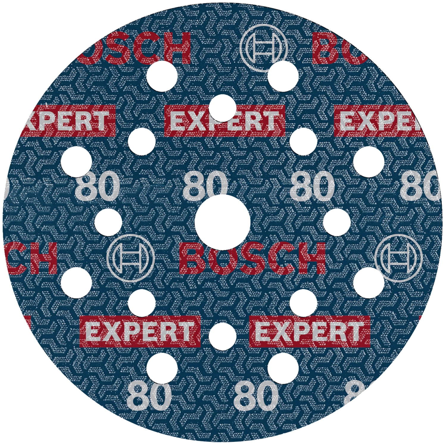 Bosch 2608902409 Disque abrasif EXPERT O780 avec support film - 125 mm - K80 (50 pièces)-image